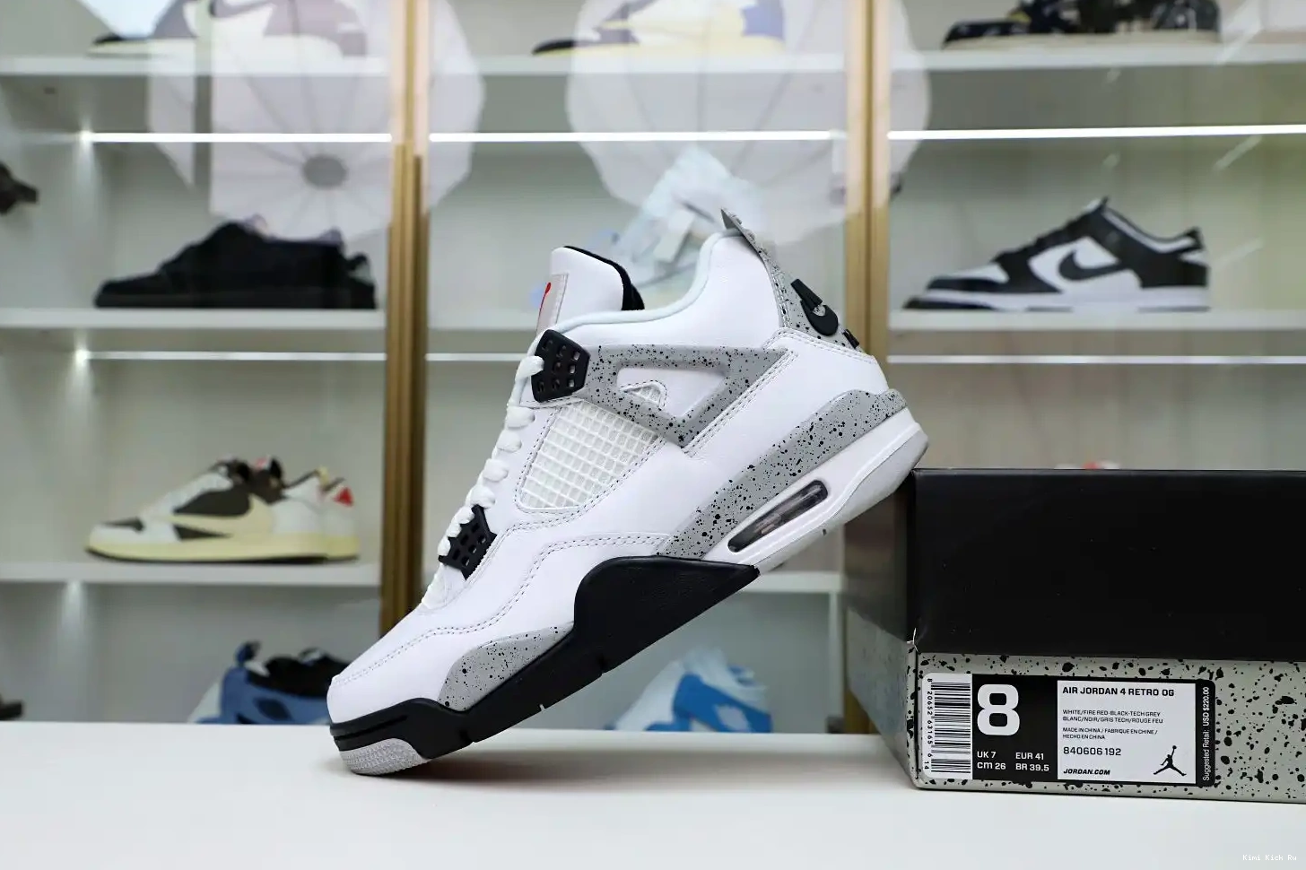 4 Air Retro Cement Jordan White Kimikick 0601
